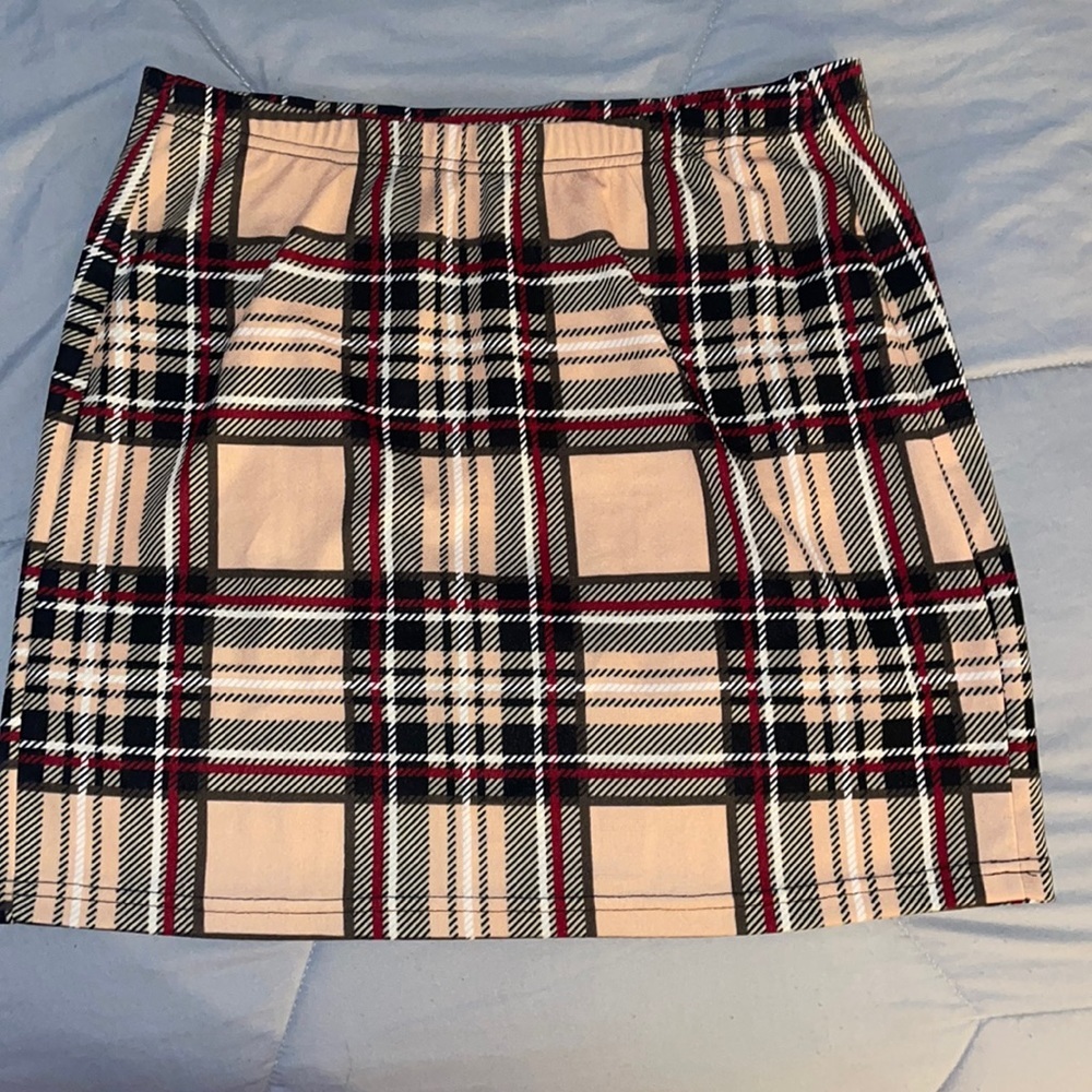 Plaid Pencil Skirt